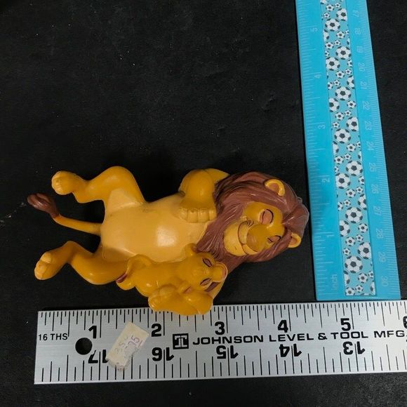 Disney Lion King cake topper Mufasa baby Simba plastic pvc toy collectible - Picture 10 of 10
